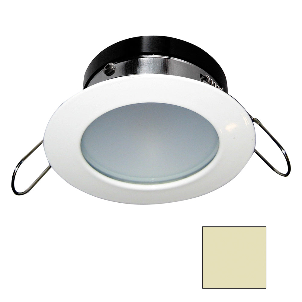 i2Systems Apeiron A1110Z - 4.5W Spring Mount Light - Round - Warm White - White Finish - Lear Outdoors