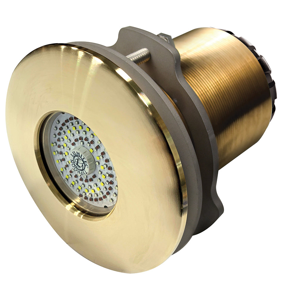 Lumitec SeaBlaze Typhoon Underwater Light - Bronze Thru-Hull - White/Blue - Flush Mount