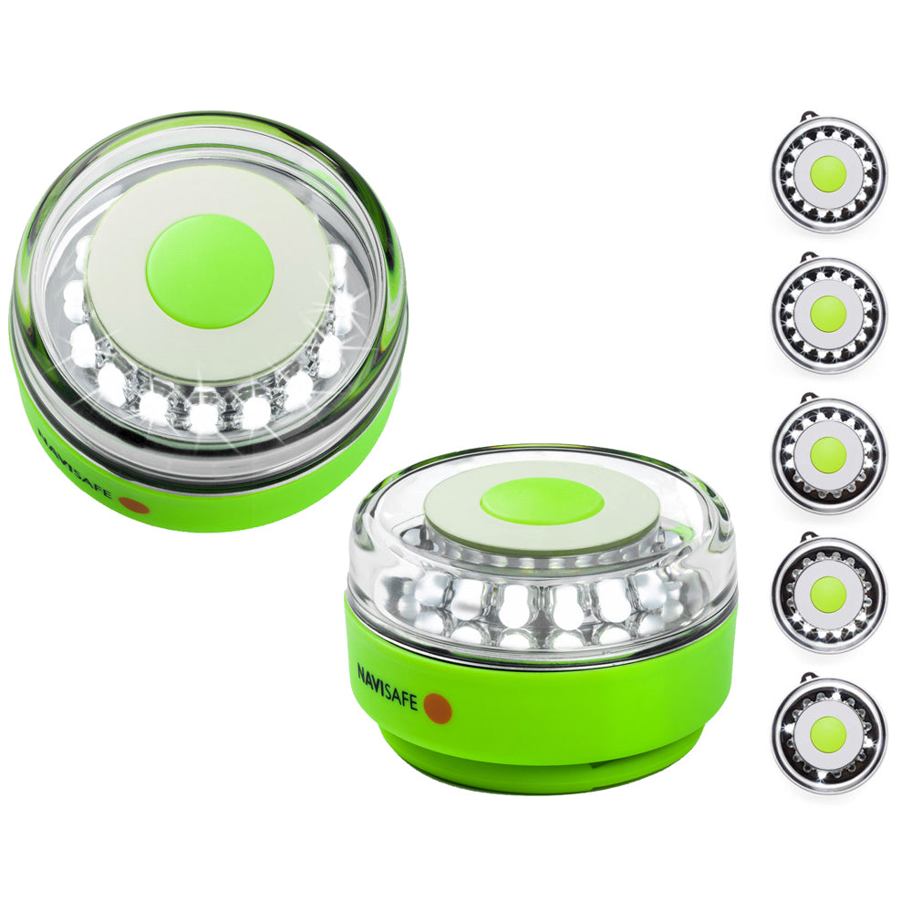 Navisafe Navilight All-White 5 Mode 360° Rescue 2NM w/Green Magnet Base - Lear Outdoors