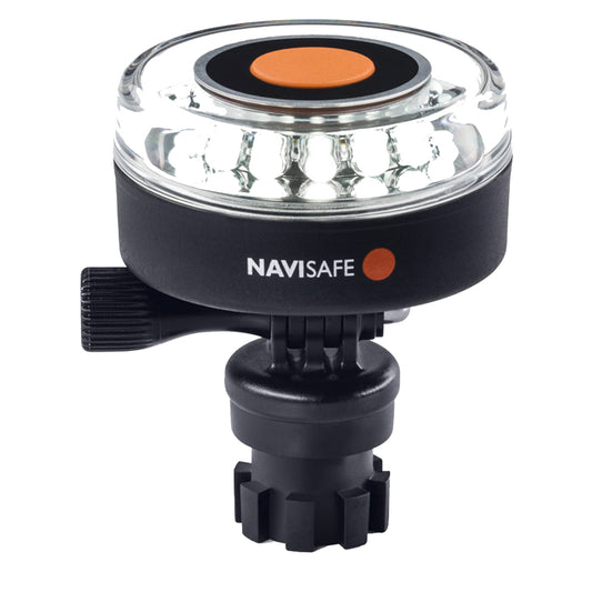 Navisafe Navilight All-White 5 Mode 360° 2NM w/Navimount Base - Lear Outdoors