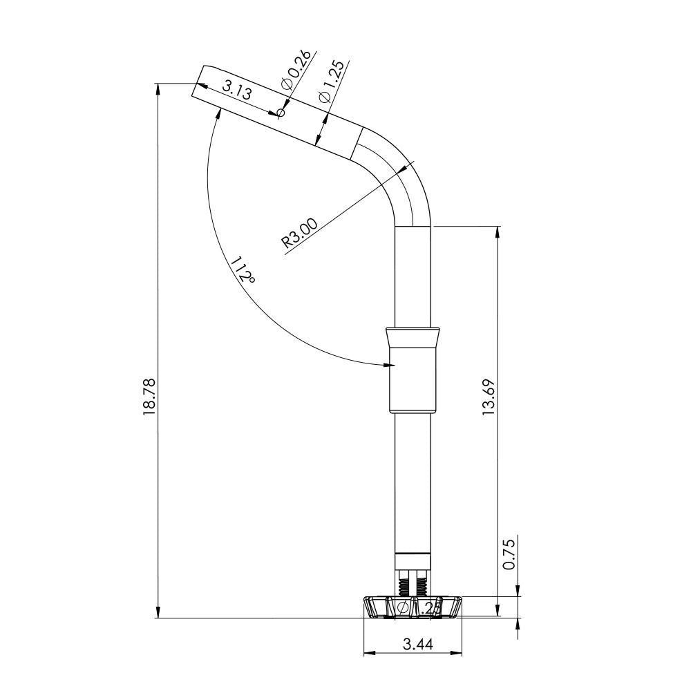 TACO ShadeFin Fixed Rod Holder Mount