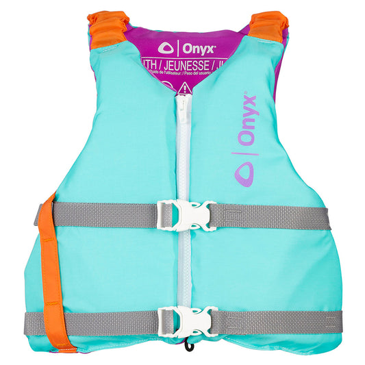 Onyx Youth Universal Paddle Vest - Aqua - Lear Outdoors