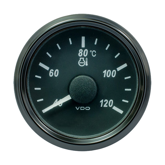 VDO SingleViu 52mm (2-1/16") Water Temp. Gauge - Euro - 120° C - 291-22 ohm