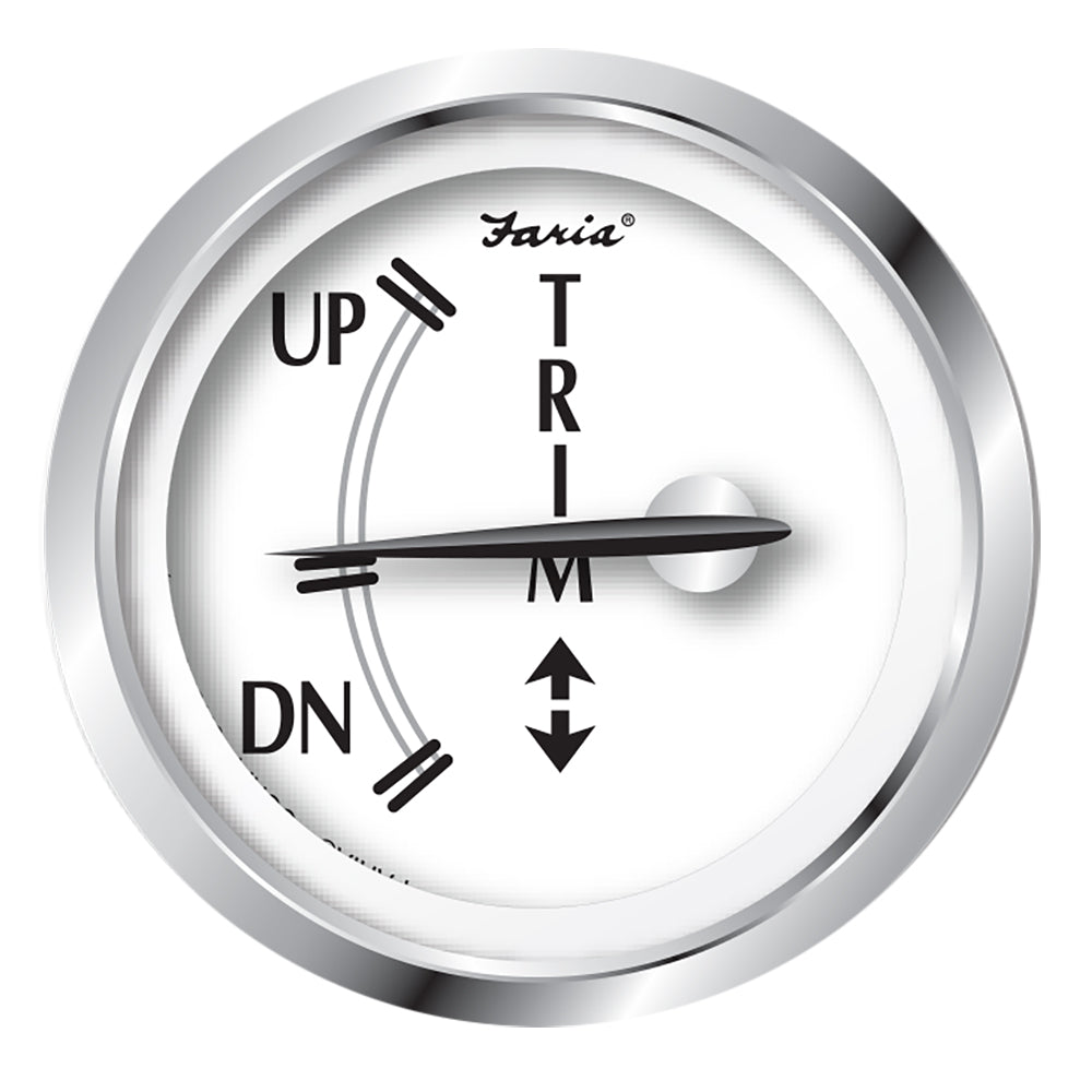 Faria Newport SS 2" Trim Gauge f/J/E/Suzuki Outboards