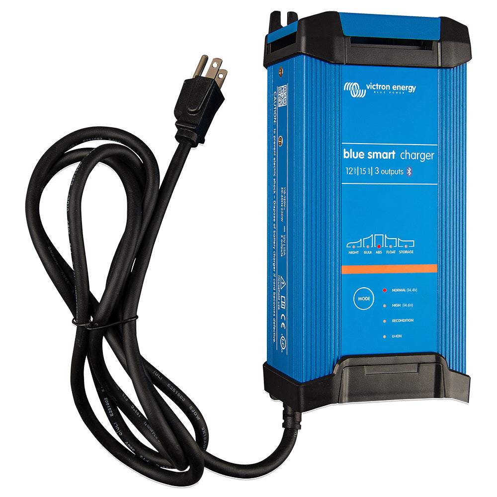 Victron Blue Smart IP22 12VDC 15A 3 Bank 120V Charger - Dry Mount - Lear Outdoors