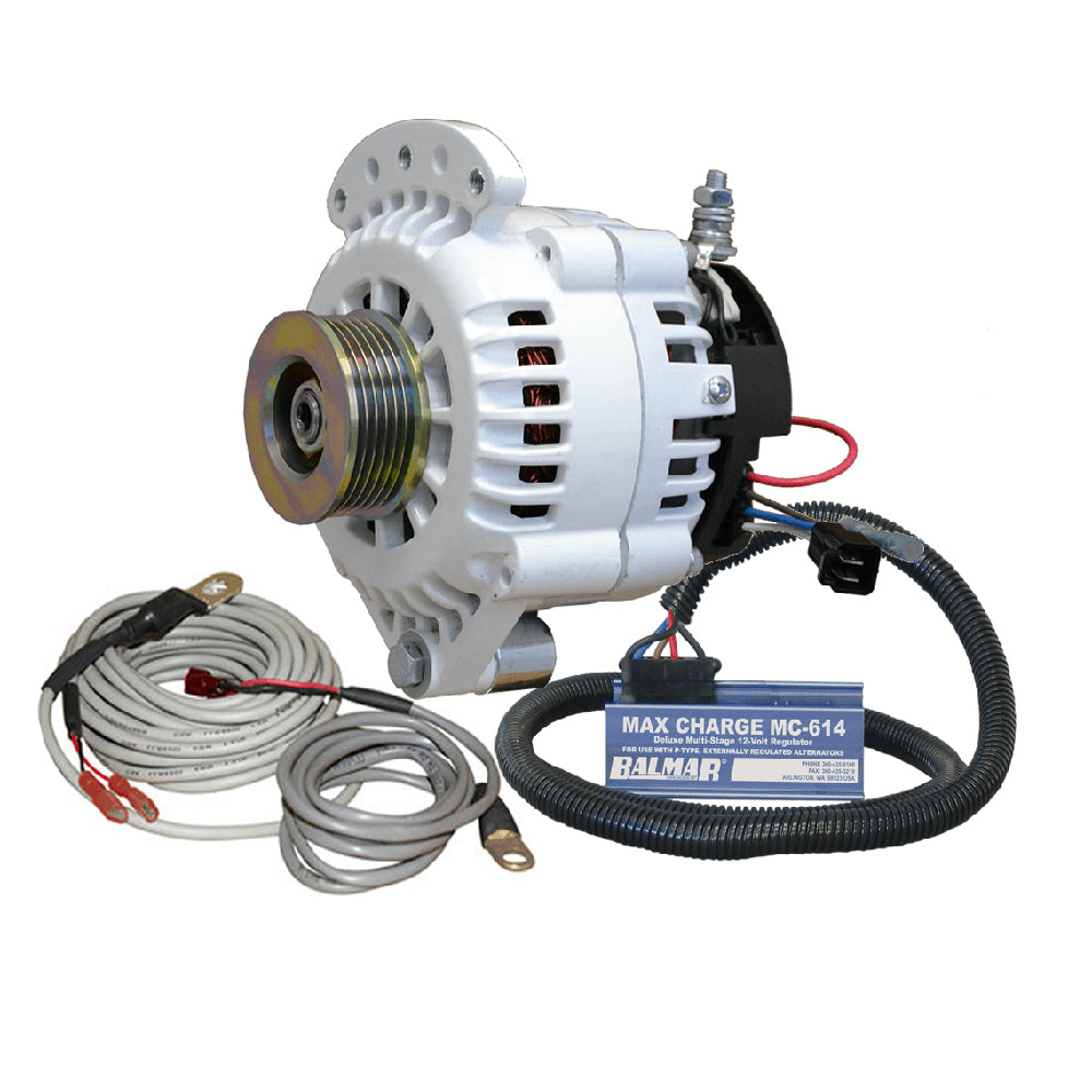 Balmar 621 Series 120A Kit w/MC-614 Regulator, T-Sensor, K6 Pulley, Single Foot & Mounting Hardware - Lear Outdoors