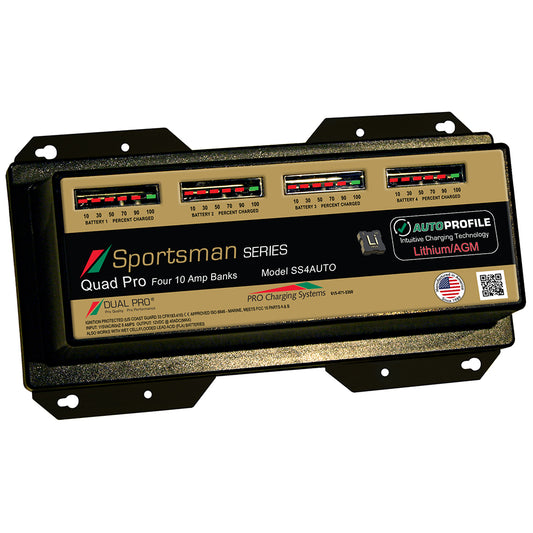 Dual Pro SS4 Auto 40A - 4-Bank Lithium/AGM Battery Charger - Lear Outdoors