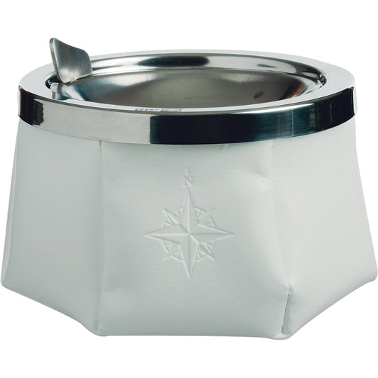 Marine Business Windproof Ashtray w/Lid - White - Lear Outdoors