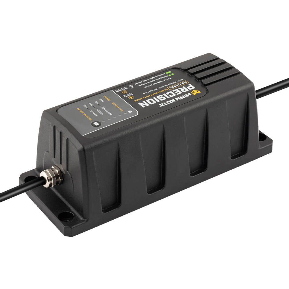 Minn Kota On-Board Precision Charger MK-110 PCL 1 Bank x 10 AMP LI Optimized Charger - Lear Outdoors