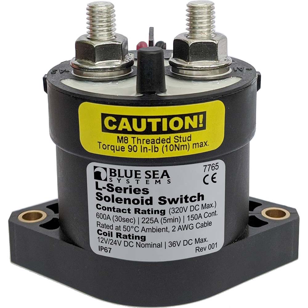 Blue Sea 7765 L-Series Solenoid Switch - 150A - 12/24V DC - Lear Outdoors