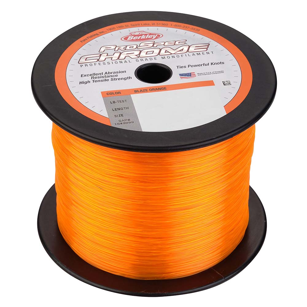 Berkley ProSpec Chrome Blaze Orange Monofilament - 30 lb - 1000 yds - PSC1B30-80