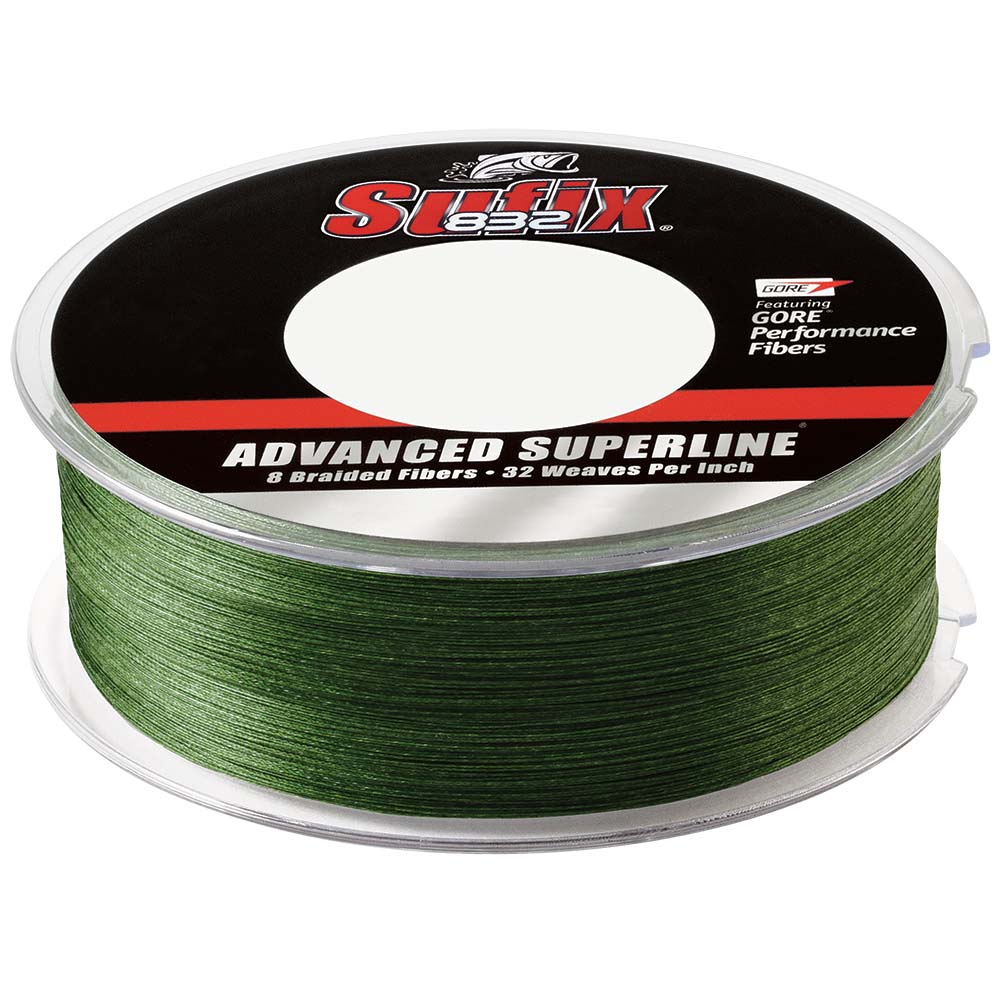 Sufix 832® Advanced Superline® Braid - 20lb - Low-Vis Green - 600 yds