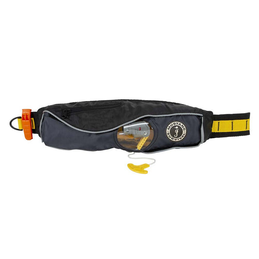 Mustang Fluid 2.0 Inflatable Belt Pack - Black/Grey - Manual - Lear Outdoors