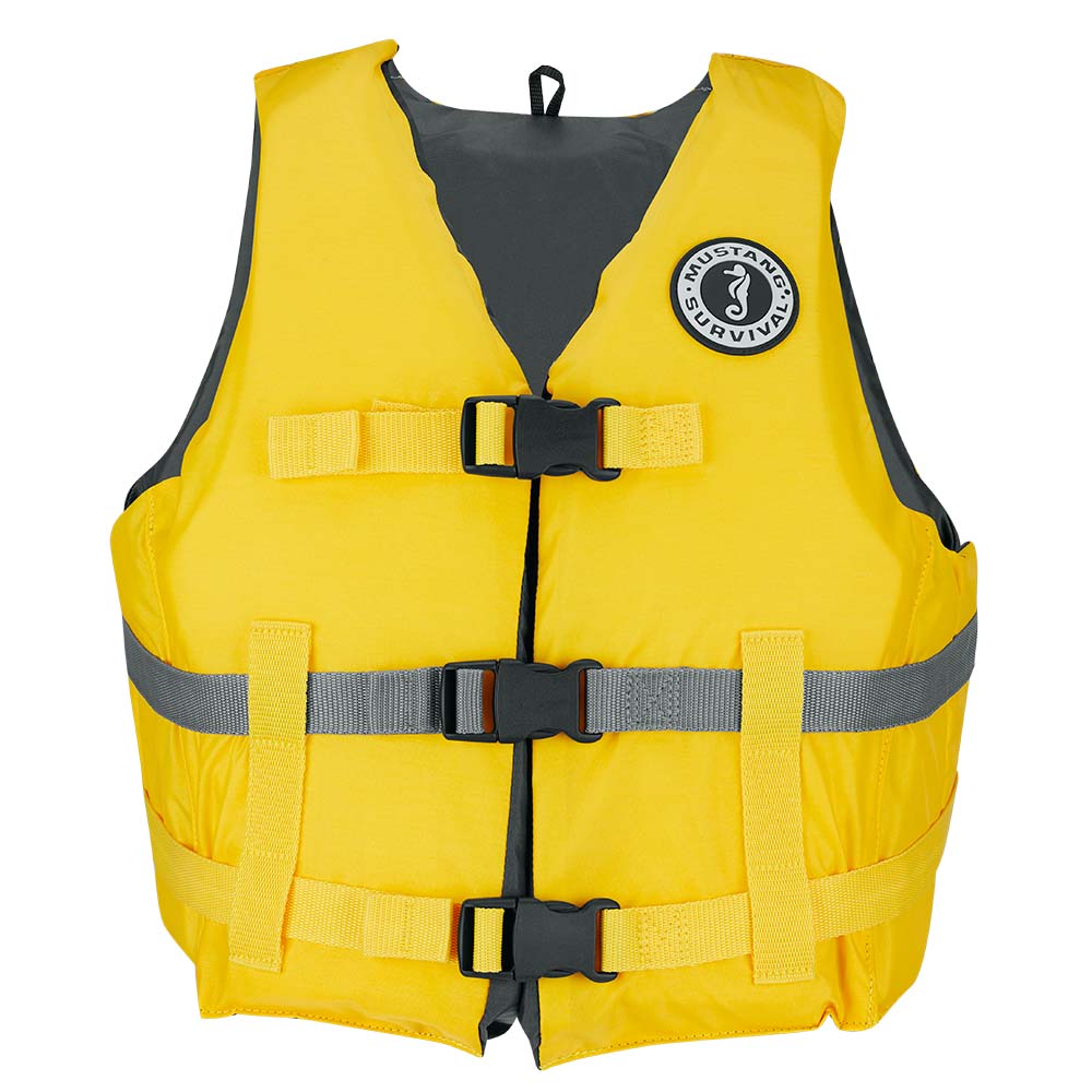 Mustang Livery Foam Vest - Yellow - XL/XXL - Lear Outdoors