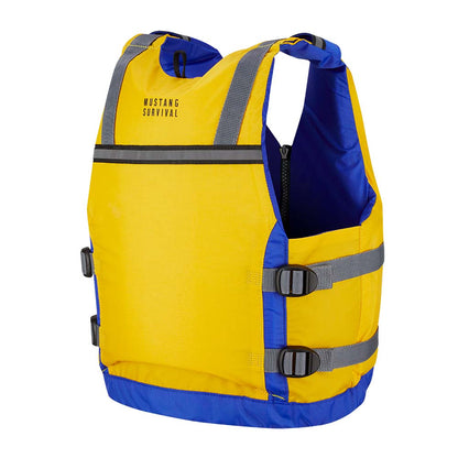 Mustang Youth Reflex Foam Vest - Yellow/Royal Blue - Lear Outdoors