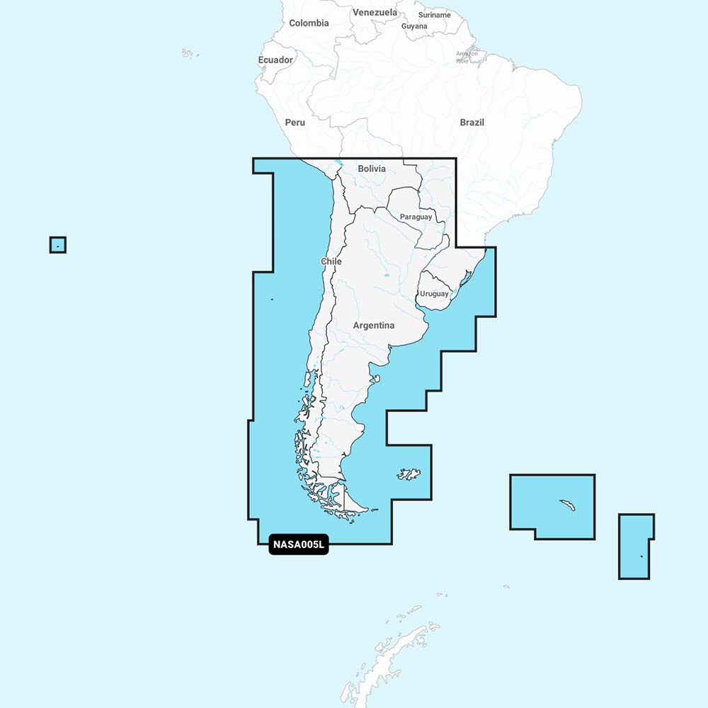 Navionics+ NASA005L - Chile, Argentina & Easter Island