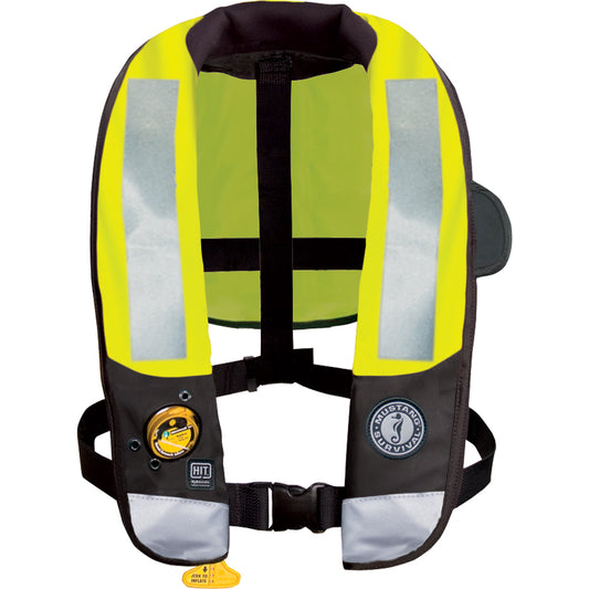 Mustang HIT High Visibility Inflatable PFD - Fluorescent Yellow/Green - Automatic/Manual - Lear Outdoors