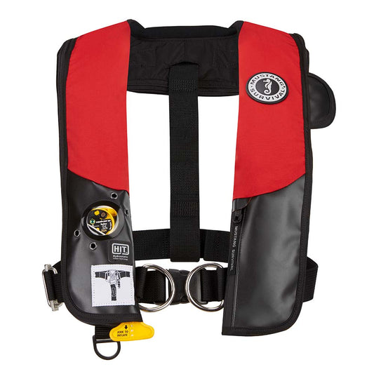 Mustang HIT Hydrostatic Inflatable PFD w/Sailing Harness - Red/Black - Automatic/Manual - Lear Outdoors