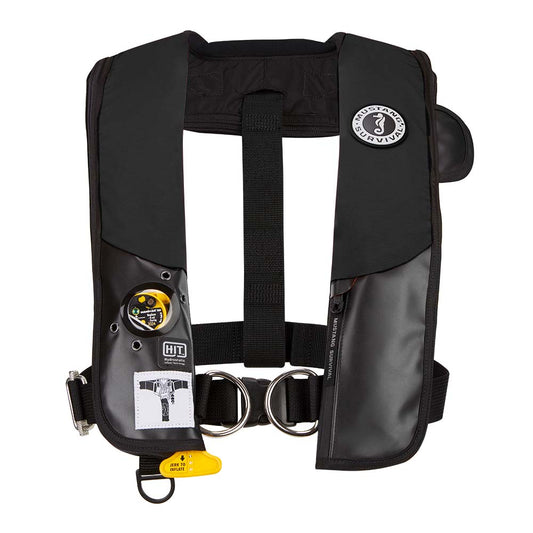 Mustang HIT Hydrostatic Inflatable PFD w/Sailing Harness - Black - Automatic/Manual - Lear Outdoors