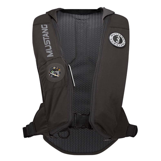 Mustang Elite 28 Hydrostatic Inflatable PFD - Black - Automatic/Manual - Lear Outdoors