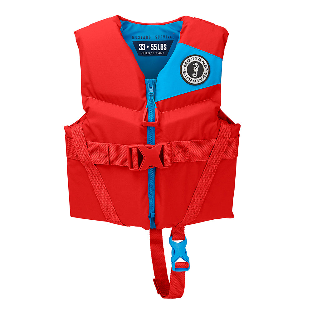 Mustang Child REV Foam Vest - Red - Child - Lear Outdoors