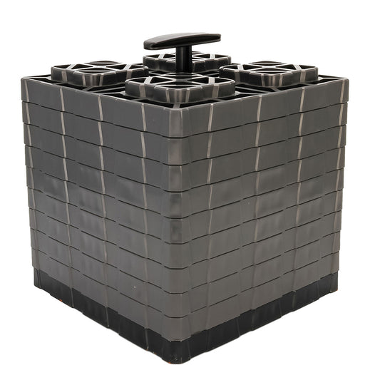 Camco FasTen Leveling Blocks XL w/T-Handle - 2x2 - Grey *10-Pack - Lear Outdoors