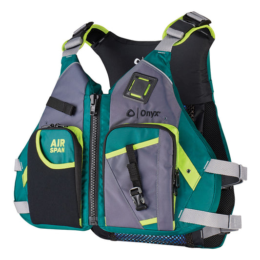 Onyx Airspan Angler Life Jacket - M/L - Green - Lear Outdoors