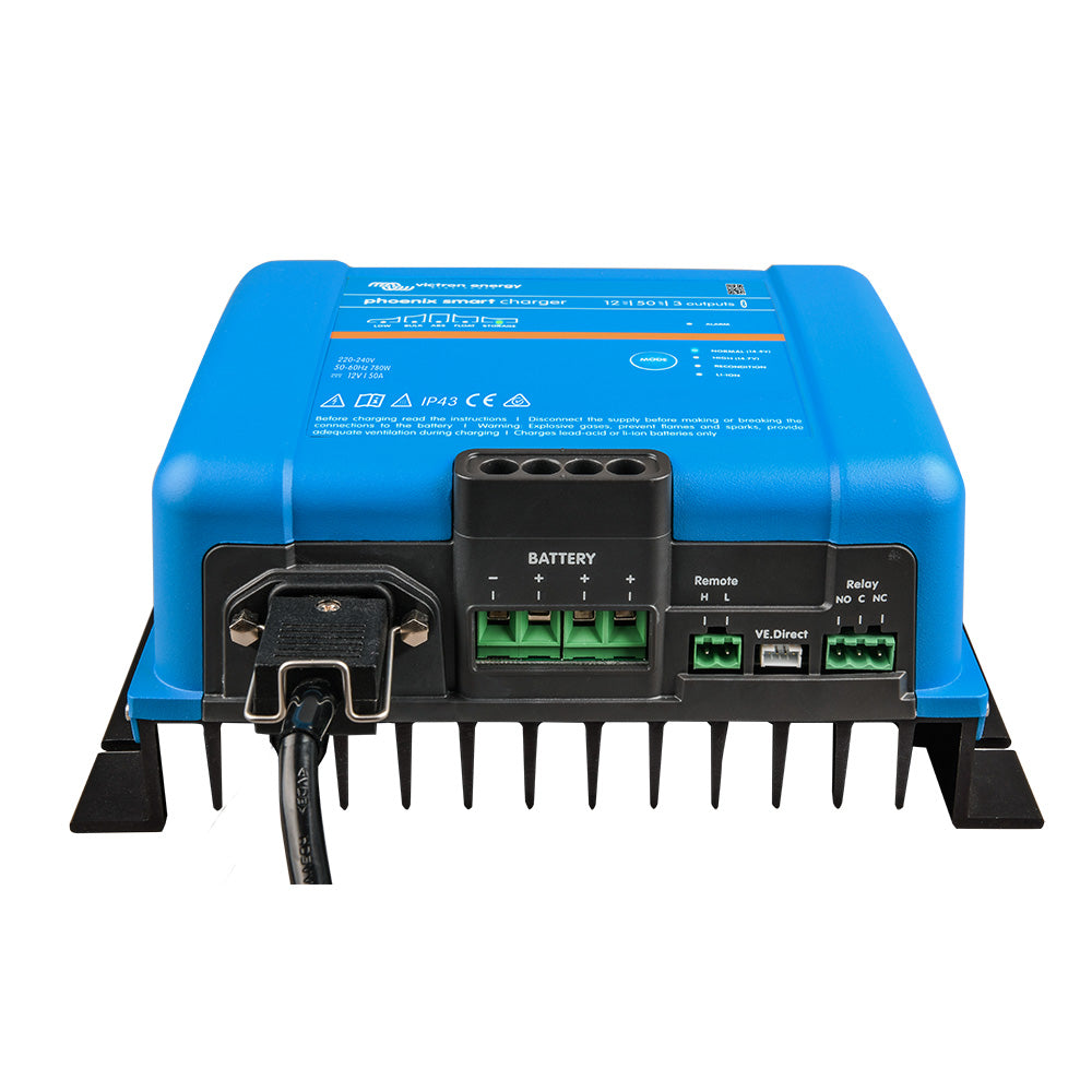 Victron Phoenix Smart IP43 Charger 12/50 (3) 120-240VAC Requires 5-15P Mains Cord - Lear Outdoors