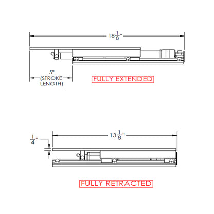 TACO 13-1/8" x 10" Electric Seat Slide