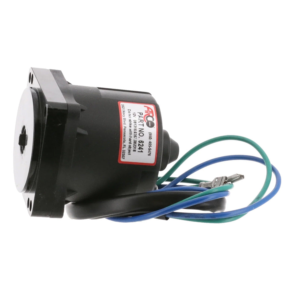 ARCO Marine Replacement Johnson/Evinrude Tilt Trim Motor - 2-Wire, 4 Bolt, Flat Blade Shaft - Lear Outdoors