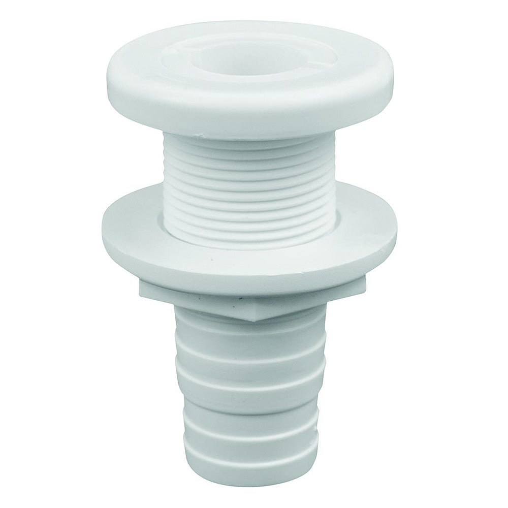 Attwood White Plastic Thru-Hull Fitting - 1-1/8" Inner Diameter