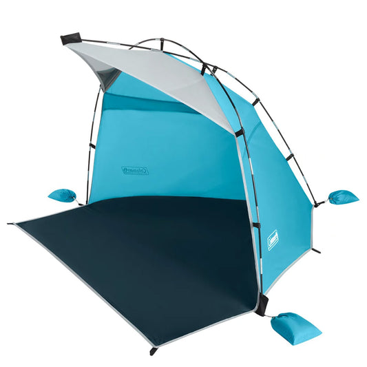 Coleman Skyshade™ Small Compact Beach Shade - Caribbean Sea - Lear Outdoors