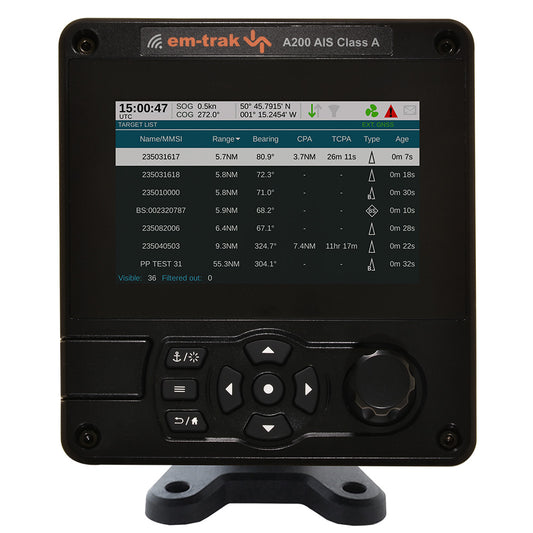 em-trak A200 Class A AIS Transceiver - Lear Outdoors