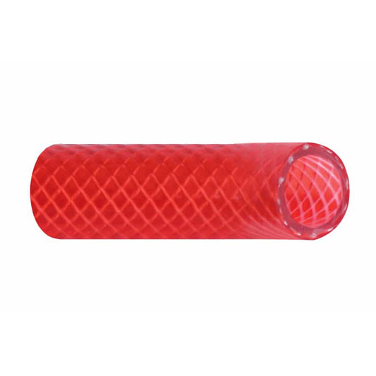 Trident Marine 3/4" x 50' Boxed Reinforced PVC (FDA) Hot Water Feed Line Hose - Drinking Water Safe - Translucent Red