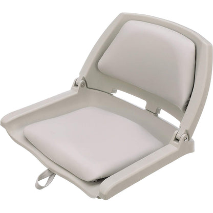 Attwood Swivl-Eze Padded Flip Seat - Grey - Lear Outdoors