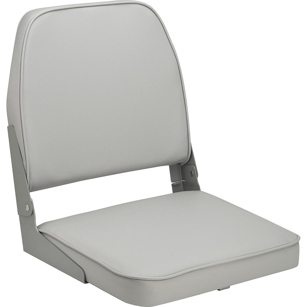 Attwood Swivl-Eze Low Back Padded Flip Seat - Grey - Lear Outdoors