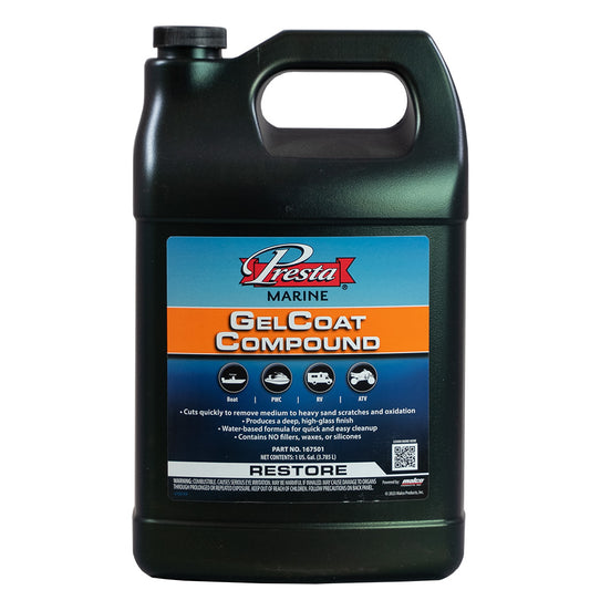 Presta Gel Coat Compound - 1 Gallon