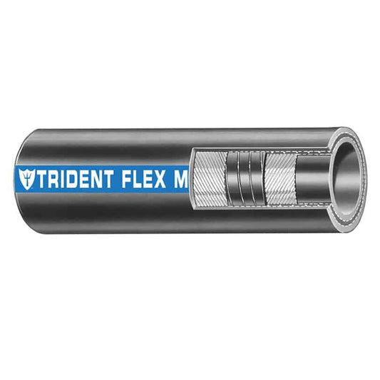 Trident Marine 1-1/2" Flex Marine Wet Exhaust & Water Hose - Black - Sold by the Foot