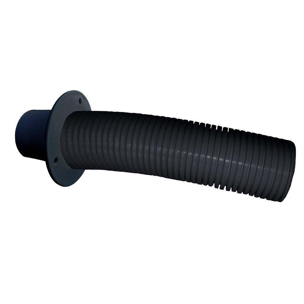 Trident Marine 4' Black Stern Flex Hose w/Transom Flange